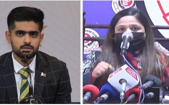 Babar azam and hamiza mukhtar